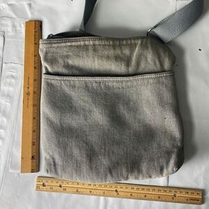 Gray‎ Denim Crossbody Bag Adjustable Strap